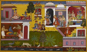 Rama Returns to Ayodhya and Plans the Rajasuya Sacrifice, but Bharata Dissuades Him by Indian School