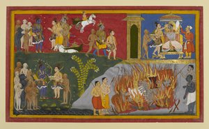 Rāvaṇa’s Funeral Rites are Performed; Vibhīṣaṇa is Crowned King by Lakṣmaṇa
