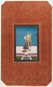 Shah Jahan with a falcon