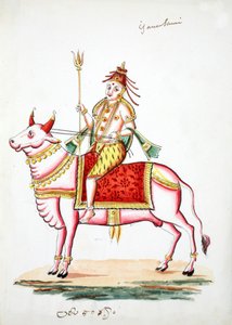 Shiva Mounted on the Bull, Nandi