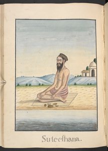 Sutikshana, a hermit visited by Rama and Sita by Indian School