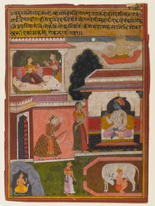 The Heroine Whose Desires are Apparent (Page from a Rasikapriya Series) by Indian School