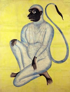 The Monkey God Hanuman, Kalighat, Calcutta, c.1870 by Indian School