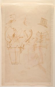 The clerk Nabin kills his wife Elokeshi with a vegetable peeler, c.1880 by Indian School