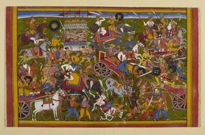 The Gods and Demons Battle Fiercely; Vasu Duels and Defeats Sumali, Ravana