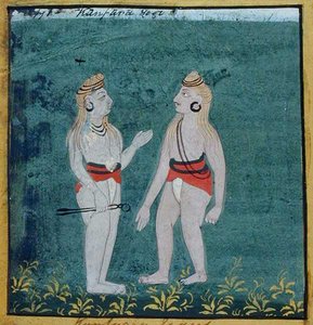 Two Split-Eared Yogis, Religious Mendicants, Udaipur
