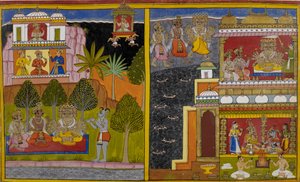 Vaisravana Departs for Mount Kailasa as Ravana Seizes Lanka by Indian School