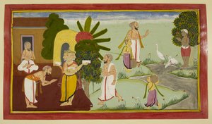 Valmiki Meditates and Brahma Appears Before Him