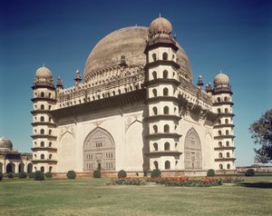 View of the Gol Gumbaz, Mausoleum to Mohammed Adil Shah II Built in 1659