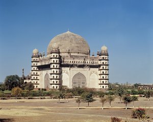 View of the Gol Gumbaz, Mausoleum to Mohammed Adil Shah II Built in 1659