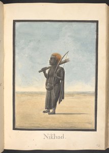 Viradha, a man-eating demon, encountered by Rama by Indian School