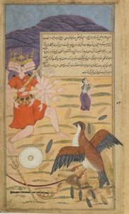 The vulture Jatayus hears Sita