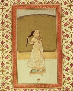 Woman Brushing her Hair