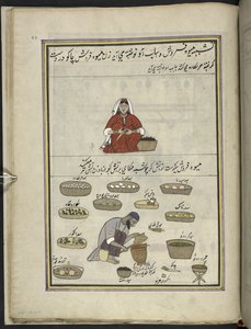 Woman Fruit-Seller; Man Roasting Maize, from 