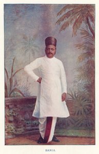 Indian Natives: Bania (colored photo)