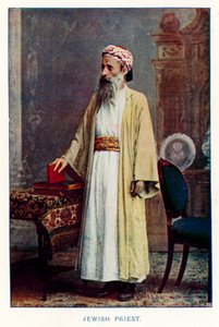 Indian Natives: Jewish Priest (colored photo)