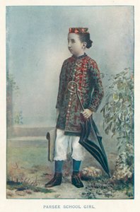 Indian Natives: Parsee School Girl
