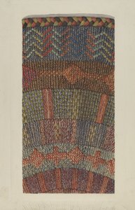 Knitted Rug by Ingrid Selmer Larsen