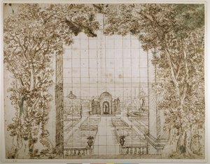 A garden and princely villa