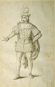 Youth in ancient British costume by Inigo Jones