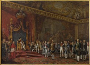 Deputation from the Roman Senate Presenting Its Homage to Napoleon I on 16 November 1809, 1810 by Innocent Louis Goubaud