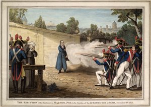 The Execution of Marshal Michel Ney near the Luxembourg Garden on 7 December 1815 by Innocent Louis Goubaud