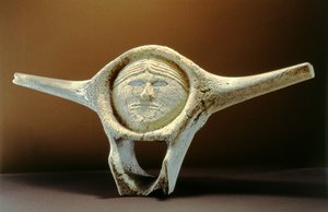 Janus Head, from Cape Dorset (whale vertebrae)