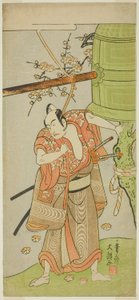 The Actor Ichikawa Yaozo II as Yoshimine no Munesada in the Play Kuni no Hana Ono no Itsumoji, Performed at the Nakamura Theater in the Eleventh Month, 1771 by Ippitsusai Bunchō