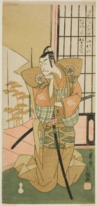The Actor Matsumoto Koshiro III as Akita Jonosuke in the Play Kawaranu Hanasakae Hachi no Ki, Performed at the Nakamura Theater in the Eleventh Month, 1769 by Ippitsusai Bunchō