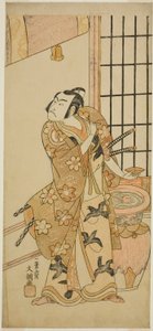 The Actor Sawamura Sojuro II as Kudo Suketsune in the Play Edo no Hana Wakayagi Soga, Performed at the Ichimura Theater in the Second Month, 1769