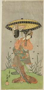 The Actor Yamashita Kinsaku II as Nijo no Kisaki in the Play Natsu Matsuri Naniwa Kagami, Performed at the Morita Theater in the Seventh Month, 1770