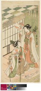 The Shrine Dancers by Ippitsusai Bunchō