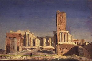 The Acropolis by Ippolito Caffi