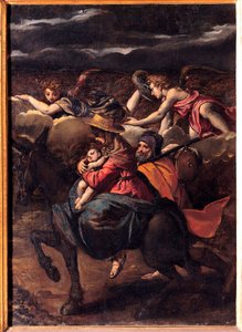 The Flight into Egypt by Ippolito Scarcella
