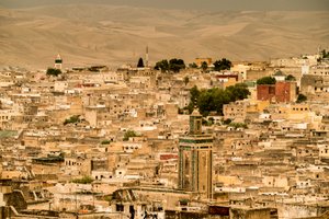 View of the medina in Fes, Morocco by Ira Block
