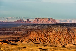From Gooseneck State Park, Utah Looking at Monument Valley