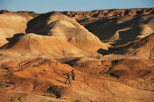 Scenes Around Wu Cai Wan in the Gobi Desert, Xinjiang, Western China