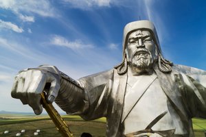 The Genghis Khan Equestrian Statue, part of the Genghis Khan Statue Complex
