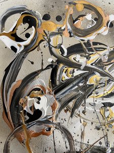 Fluid Gold Abstract