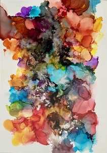 Vibrant Fluid Ink Flow