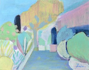 Pastel Garden Path