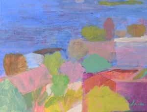 Vibrant Village Landscape