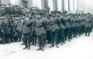 Michael Collins as Head of the Irish Free State Army at the funeral of Arthur Griffith, August 1922
