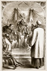 St. Patrick Preaching at Tara, from The Trias Thaumaturga, or Three Wonder-Working Saints of Ireland, by Mary Cusack (1829-99) Published c.1890s