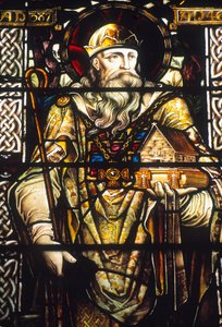 Stained Glass Window Depicting St. Patrick by Irish School