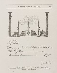 Summons of the Grand Master