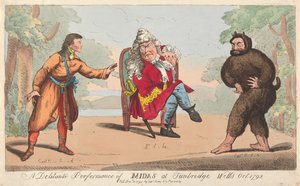 A Dilettante Performance of Midas at Tunbridge Wells, October 1792 by Isaac Cruikshank