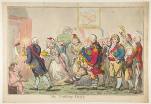 The Wedding Night by Isaac Cruikshank