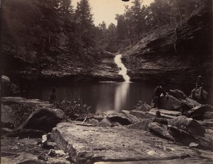 Lula Lake and Upper Falls on Rock Creek, Near Lookout Mountain, Georgia by Isaac H. Bonsall