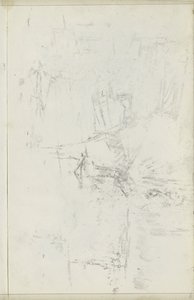 Abklatsch van de krijttekening op blad 5 verso